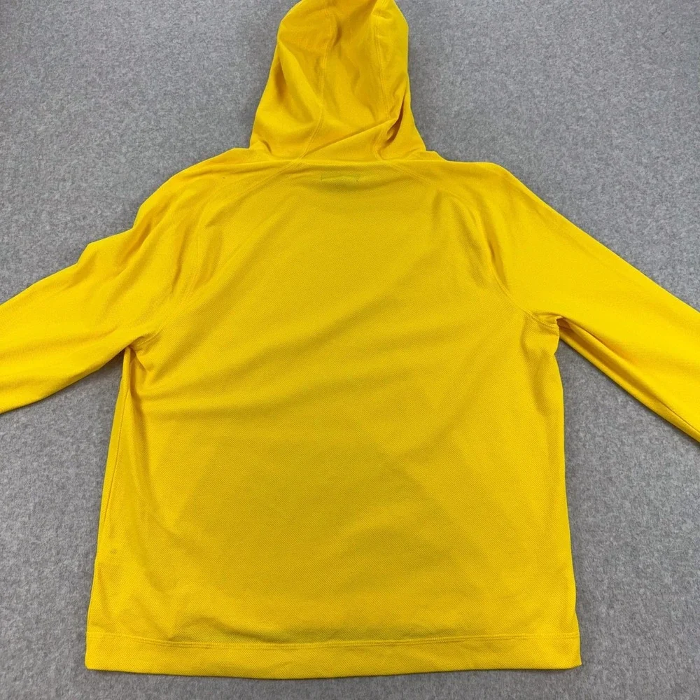 Banana Republic Hoodie Mens XL Yellow Core Temp Lightweight Pullover Jersey NEW
